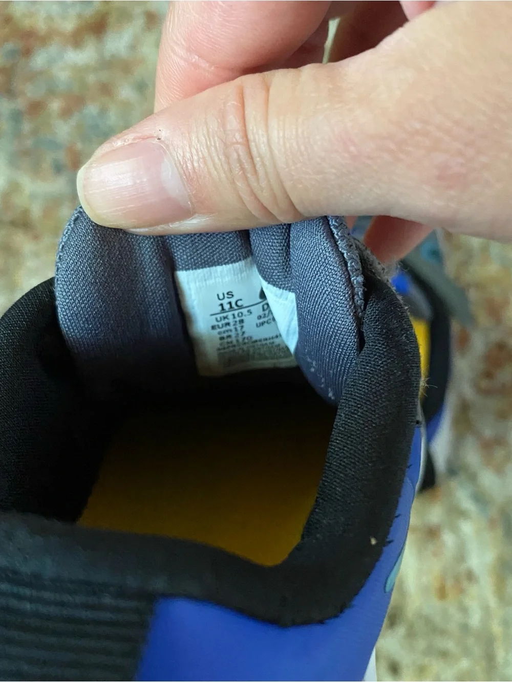 Nike Gray and Blue Toddlers' Lightweight Velcro Sneakers